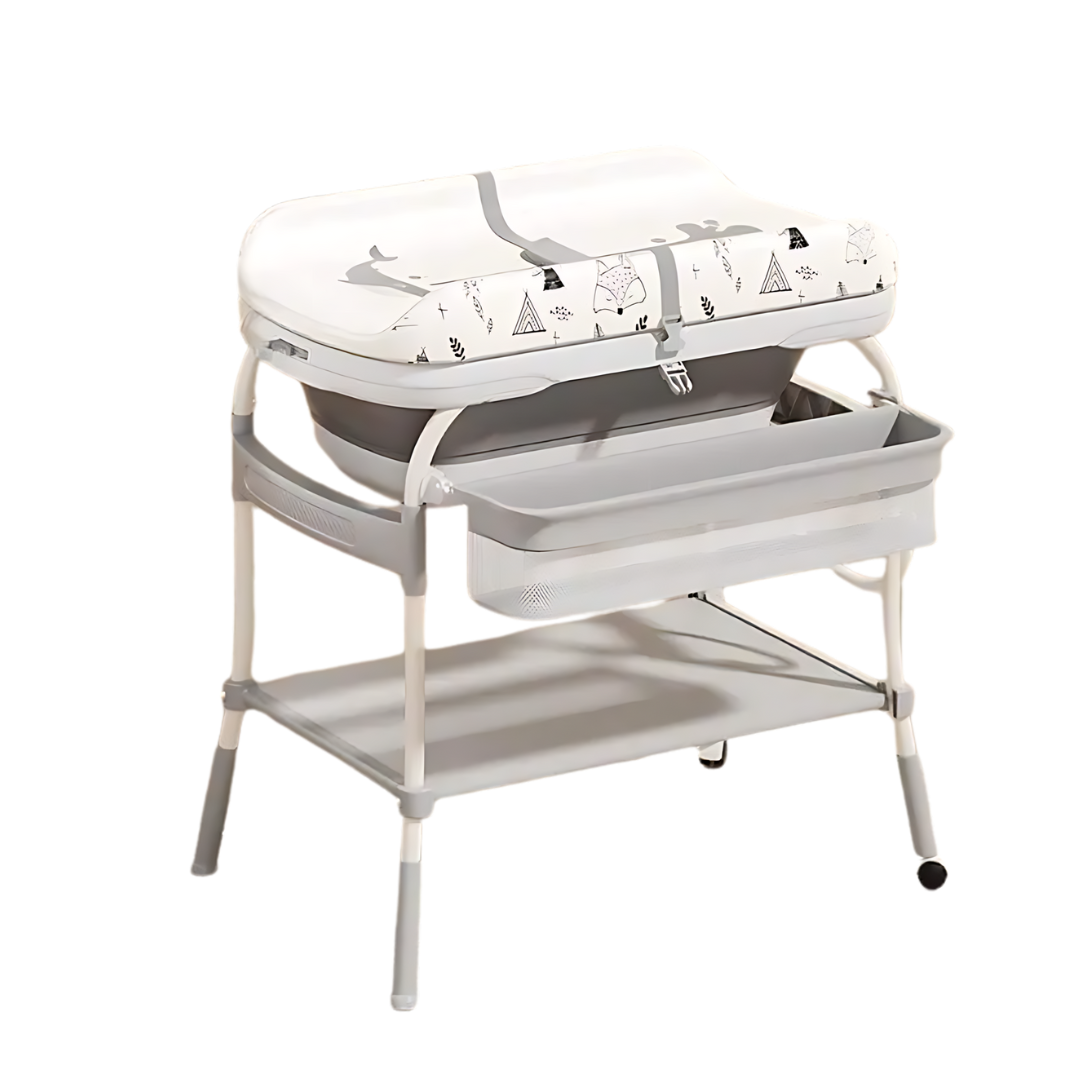 Multifunction Baby Nursing Changing Table With Fold Bathtub