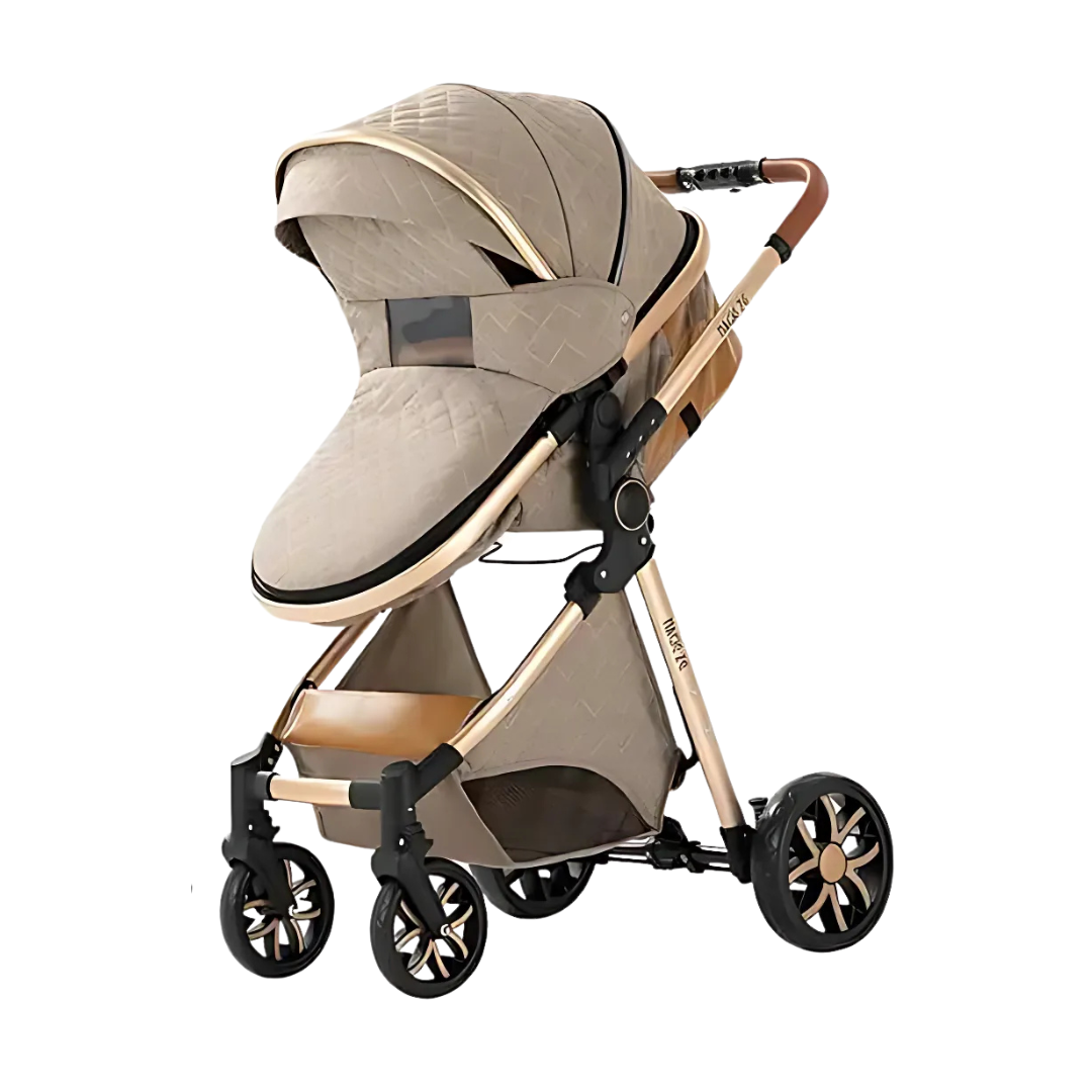 Baby Stroller with Car Seat and Mommy Bag