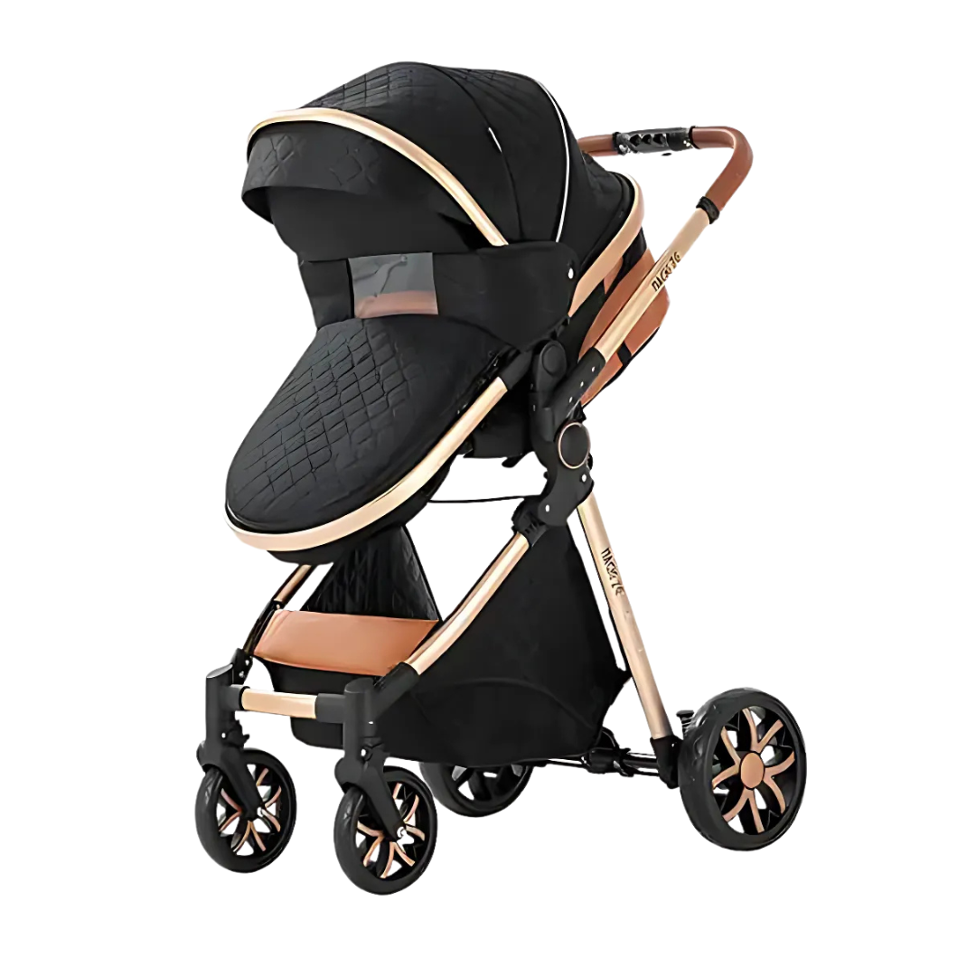 Baby Stroller with Car Seat and Mommy Bag