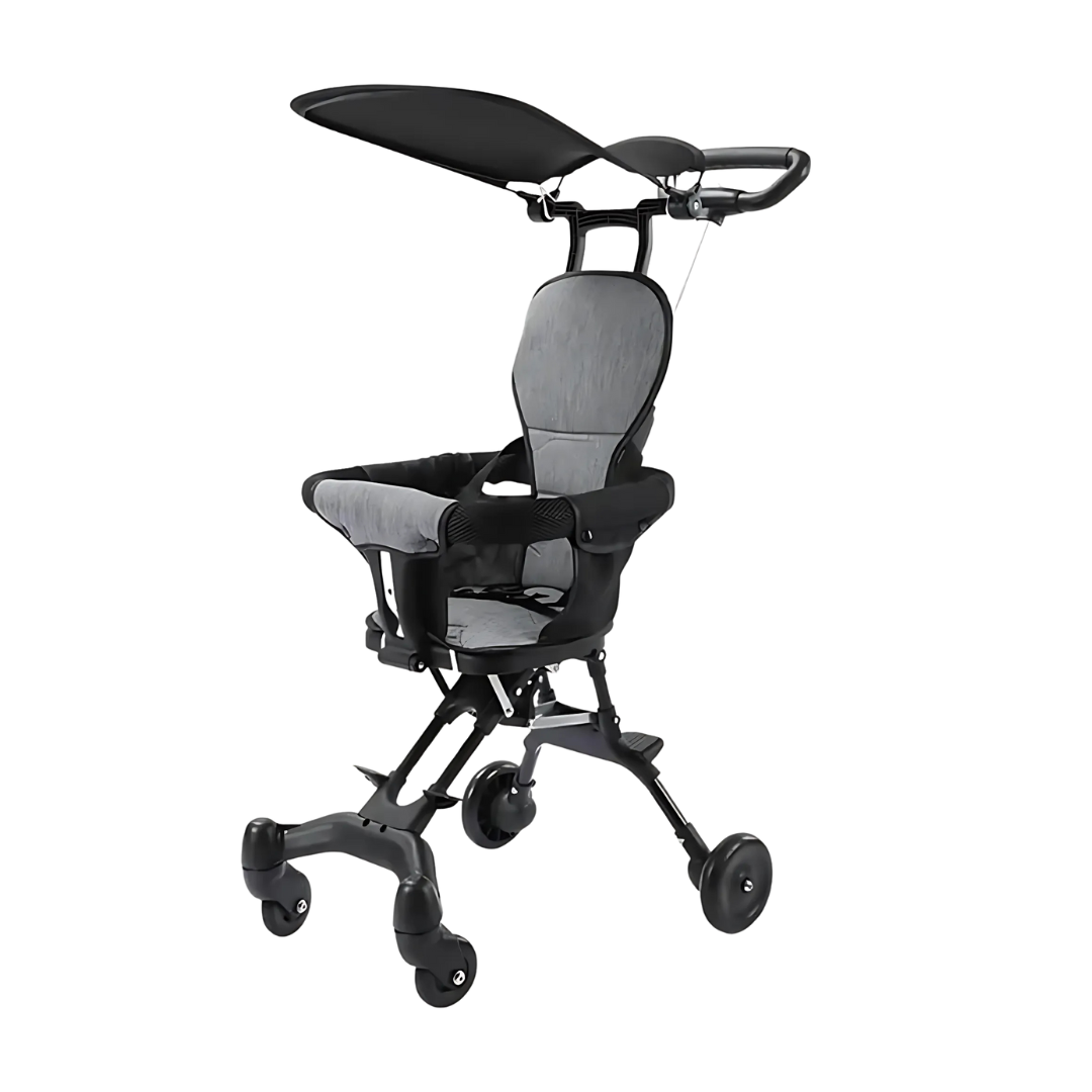 Multi-Function Foldable Baby Stroller with Adjustable Push Handle