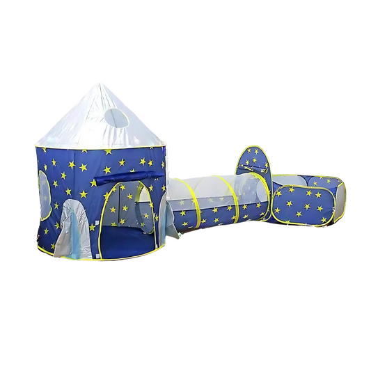 3 In 1 Spaceship Toddler Crawl Tunnel Playhouse Tent