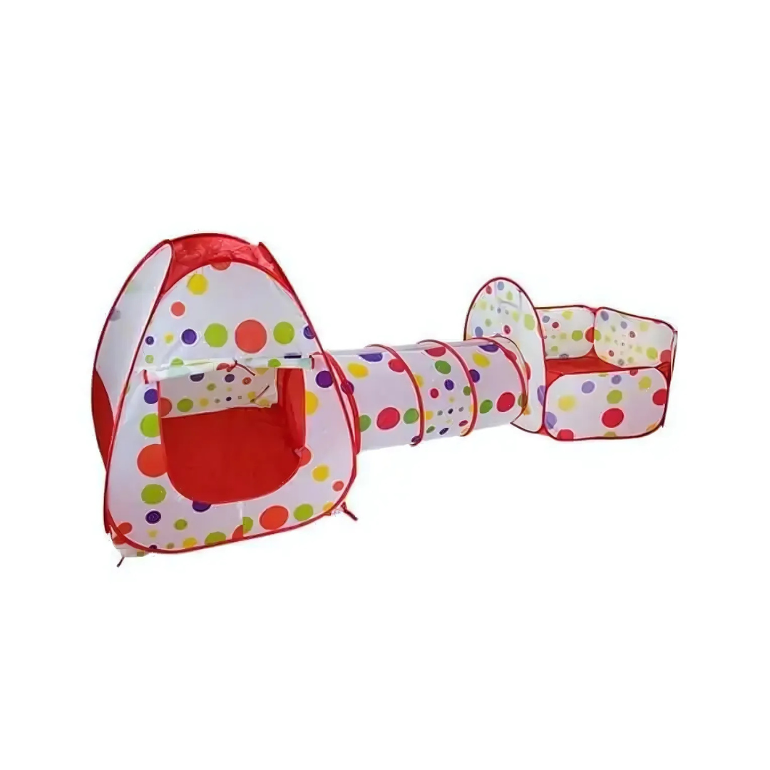 3 in 1 Kids Activity Play Tent With Tunnel