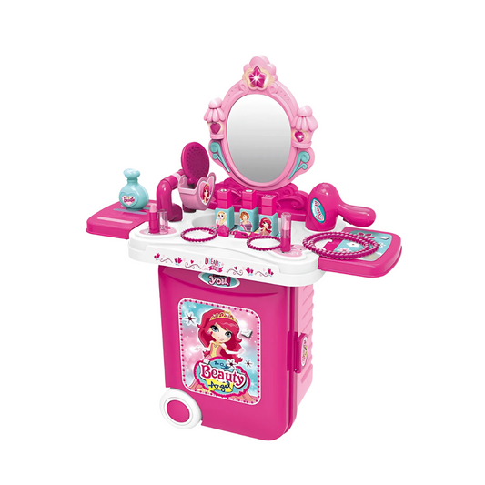 Little Deluxe Beauty Play Set in Luggage Trolley 3 in 1