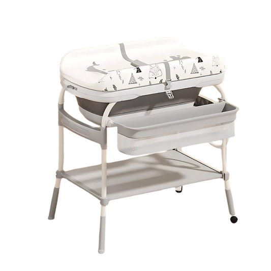 Multifunction Baby Nursing Changing Table With Fold Bathtub