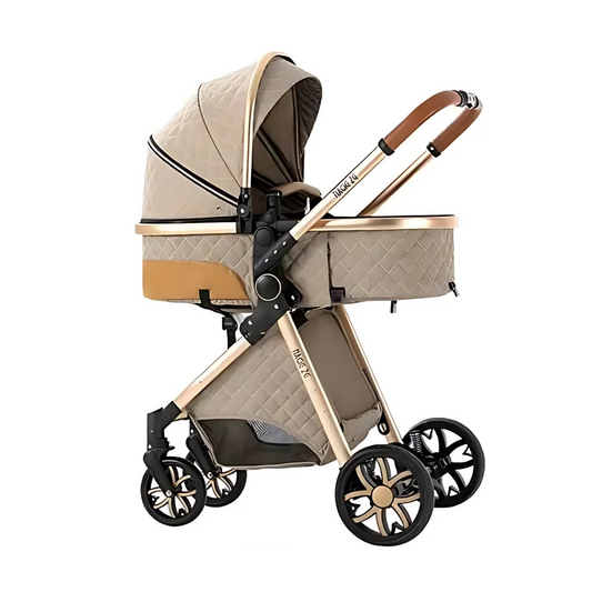 Baby Stroller with Car Seat and Mommy Bag