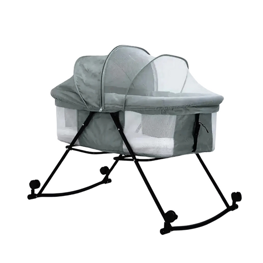 Baby Rocker Bassinet Crib & Co-Sleeper with Detachable Mosquito Net